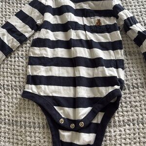 GAP Black and White Bodysuit Classic One Piece